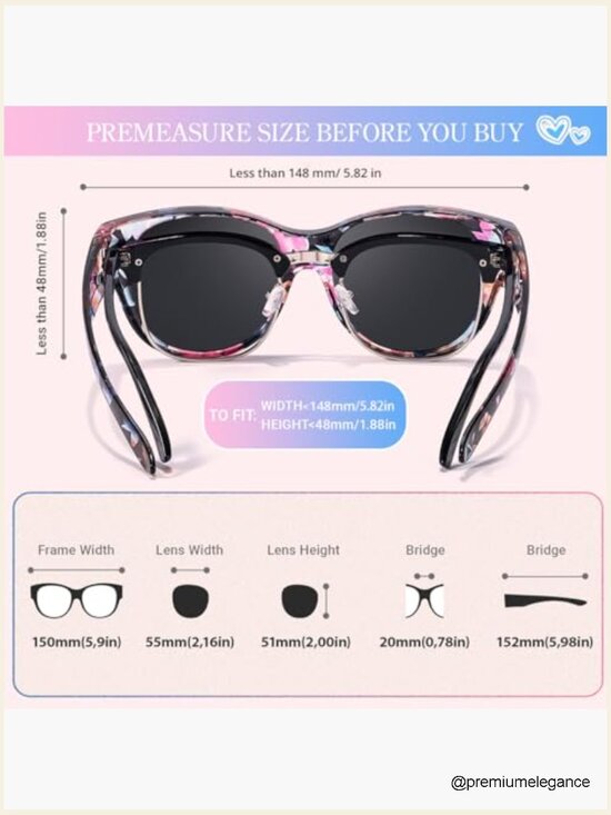 Polarized Fit Over Glasses Sunglasses UV400 Protection main image 7